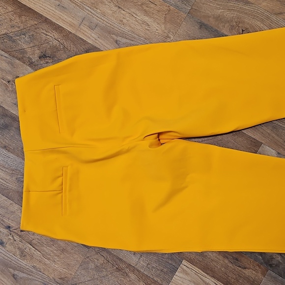 👖Rachel Zoe Mustard Gold Ankle Pants - Picture 6 of 9